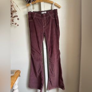 Free People thin corduroy flares, size 28